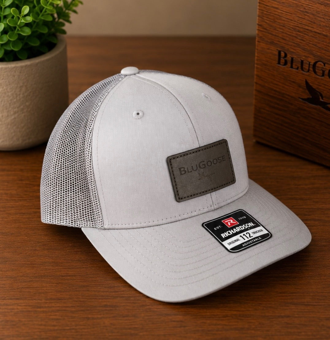 Richardson 112 Grey/Leather Patch