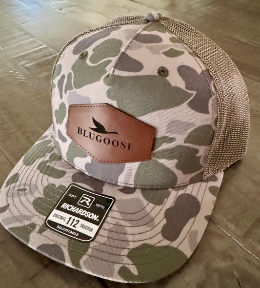 Camo Hat Leather Patch