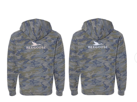 Blu Goose Blue Camo Hoodie